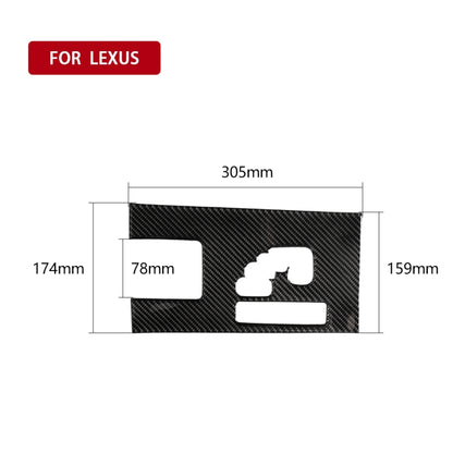 Car Carbon Fiber Gears B Decorative Sticker for Lexus IS250 300 350C 2006-2012, Right Drive - Car Interior Mouldings by PMC Jewellery | Online Shopping South Africa | PMC Jewellery | Buy Now Pay Later Mobicred