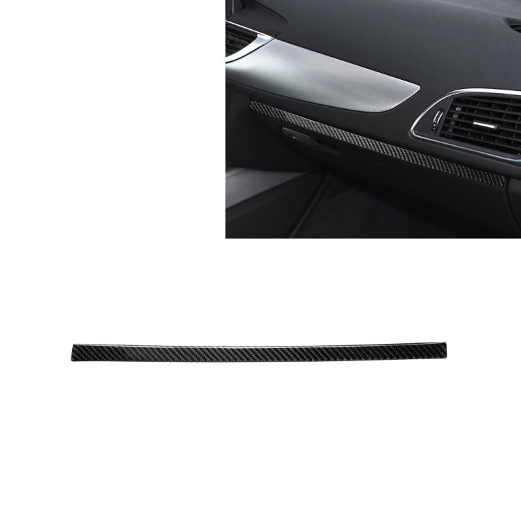 Car Carbon Fiber Passenger Seat Decorative Strip for Audi A6 S6 C7 A7 S7 4G8 2012-2018, Left and Right Drive Universal - Car Interior Mouldings by PMC Jewellery | Online Shopping South Africa | PMC Jewellery | Buy Now Pay Later Mobicred