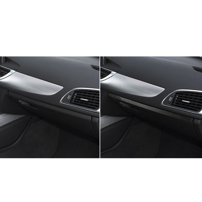 Car Carbon Fiber Passenger Seat Decorative Strip for Audi A6 S6 C7 A7 S7 4G8 2012-2018, Left and Right Drive Universal - Car Interior Mouldings by PMC Jewellery | Online Shopping South Africa | PMC Jewellery | Buy Now Pay Later Mobicred