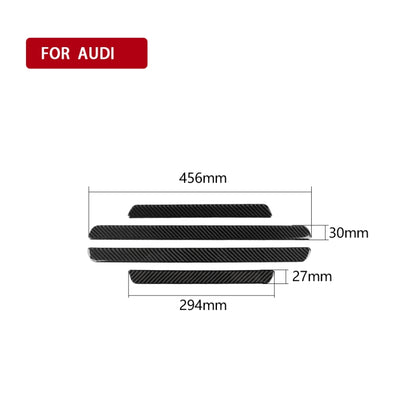 Car Carbon Fiber Threshold Decorative Sticker for Audi A6 S6 C7 A7 S7 4G8 2012-2018, Left and Right Drive Universal - Car Interior Mouldings by PMC Jewellery | Online Shopping South Africa | PMC Jewellery | Buy Now Pay Later Mobicred