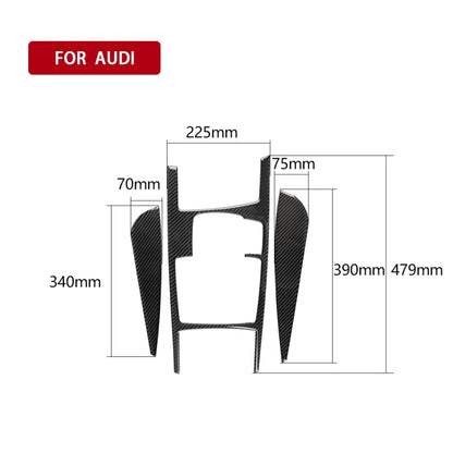 Car Carbon Fiber Gear Shift Position + Side Panel Decorative Sticker for Audi A6 2005-2011, Right Drive, Low Configuration - Car Interior Mouldings by PMC Jewellery | Online Shopping South Africa | PMC Jewellery | Buy Now Pay Later Mobicred