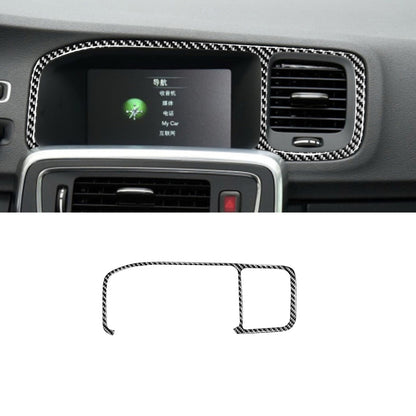 Car Carbon Fiber Navigation Frame Decorative Stickers for Volvo V60 2010-2017 / S60 2010-2018, Left Drive - Car Interior Mouldings by PMC Jewellery | Online Shopping South Africa | PMC Jewellery | Buy Now Pay Later Mobicred