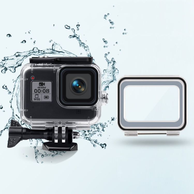 45m Waterproof Case + Touch Back Cover for GoPro HERO8 Black - Waterproof Cases by PMC Jewellery | Online Shopping South Africa | PMC Jewellery | Buy Now Pay Later Mobicred