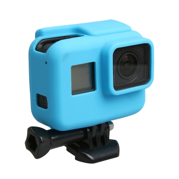 Original for GoPro HERO5 Silicone Border Frame Mount Housing Protective Case Cover Shell(Blue) - Silicone Cases by PMC Jewellery | Online Shopping South Africa | PMC Jewellery | Buy Now Pay Later Mobicred