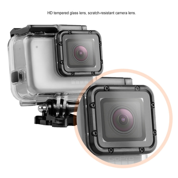 GP452 Waterproof Case + Touch Back Cover for GoPro HERO7 White / Silver - Waterproof Cases by PMC Jewellery | Online Shopping South Africa | PMC Jewellery | Buy Now Pay Later Mobicred