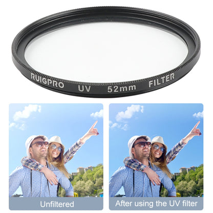 RUIGPRO for GoPro HERO 7/6 /5 Professional 52mm UV Lens Filter with Filter Adapter Ring & Lens Cap - Lens Filter by RUIGPRO | Online Shopping South Africa | PMC Jewellery | Buy Now Pay Later Mobicred