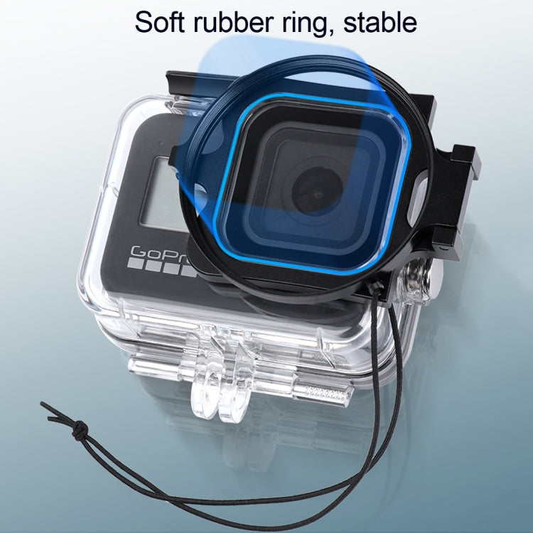 RUIGPRO for GoPro HERO8 Professional 58mm 16X Macro Lens Dive Housing Filter + Dive Housing Waterproof Case with Filter Adapter Ring & Lens Cap - Lens Filter by RUIGPRO | Online Shopping South Africa | PMC Jewellery | Buy Now Pay Later Mobicred