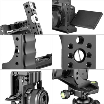 YELANGU C14-A YLG0714A-A Video Camera Cage Stabilizer for Canon EOS M50 (Black) - Camera Cage by YELANGU | Online Shopping South Africa | PMC Jewellery | Buy Now Pay Later Mobicred