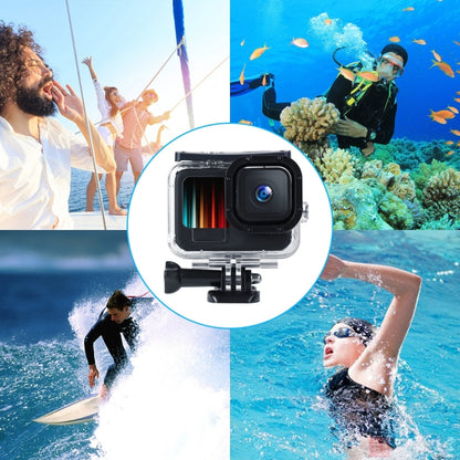 45m Waterproof Housing Protective Case with Buckle Basic Mount & Screw For GoPro HERO10 Black / HERO9 Black - Waterproof Cases by PMC Jewellery | Online Shopping South Africa | PMC Jewellery | Buy Now Pay Later Mobicred