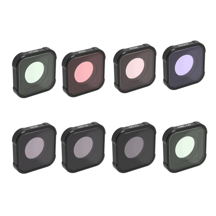 JSR KB Series STAR+MCUV+NIGHT+Diving Red+Diving Pink+ND8+ND16+ND32 Lens Filter for GoPro HERO10 Black / HERO9 Black - Lens Filter by JSR | Online Shopping South Africa | PMC Jewellery | Buy Now Pay Later Mobicred