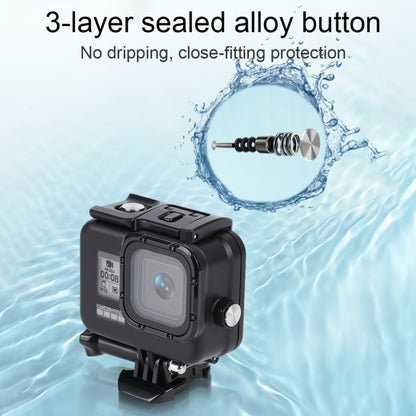 For GoPro HERO8 Black 45m Waterproof Housing Protective Case with Buckle Basic Mount & Screw & Floating Bobber Grip & Strap & Anti-Fog Inserts(Black) - Waterproof Cases by PMC Jewellery | Online Shopping South Africa | PMC Jewellery | Buy Now Pay Later Mobicred