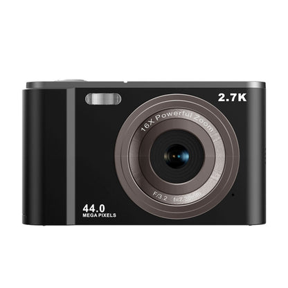 DC302 2.88 inch 44MP 16X Zoom 2.7K Full HD Digital Camera Children Card Camera, EU Plug (Black) - Children Cameras by PMC Jewellery | Online Shopping South Africa | PMC Jewellery | Buy Now Pay Later Mobicred