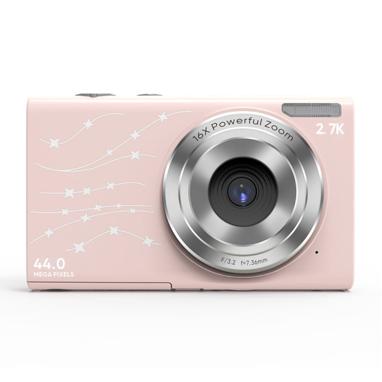 DC402 2.4 inch 44MP 16X Zoom 2.7K Full HD Digital Camera Children Card Camera, UK Plug (Pink) - Children Cameras by PMC Jewellery | Online Shopping South Africa | PMC Jewellery | Buy Now Pay Later Mobicred