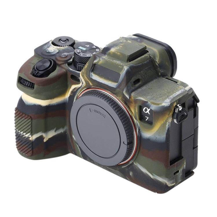 Soft Silicone Protective Case for Sony A7 IV (Camouflage) - Protective Case by PMC Jewellery | Online Shopping South Africa | PMC Jewellery