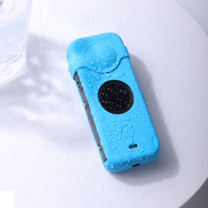 Full Body Dust-proof Silicone Case with Lens Cover for Insta360 ONE X2(Blue) - Case & Bags by PMC Jewellery | Online Shopping South Africa | PMC Jewellery | Buy Now Pay Later Mobicred