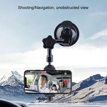 37cm Single Suction Cup Articulating Friction Magic Arm Phone Clamp Mount(Black) - Holder by PMC Jewellery | Online Shopping South Africa | PMC Jewellery | Buy Now Pay Later Mobicred