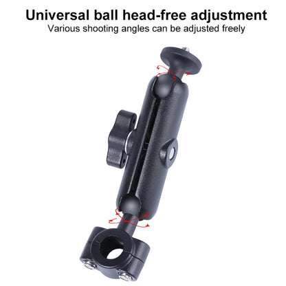 21mm Ballhead Car Front Seat Handlebar Fixed Mount Holder with Tripod Adapter & Screw & Phone Clamp & Anti-lost Silicone Case for GoPro Hero12 Black / Hero11 /10 /9 /8 /7 /6 /5, Insta360 Ace / Ace Pro, DJI Osmo Action 4 and Other Action Cameras - Connection Mount by PMC Jewellery | Online Shopping South Africa | PMC Jewellery | Buy Now Pay Later Mobicred