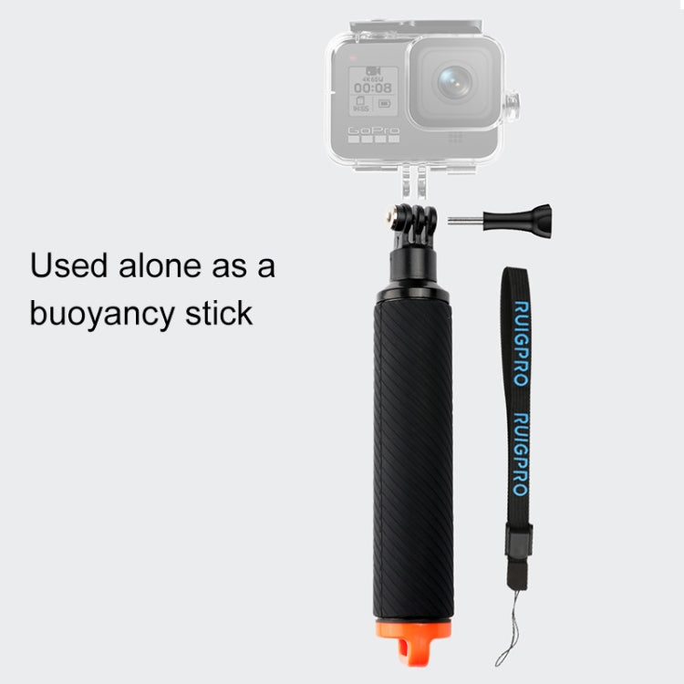 Shutter Trigger + Floating Hand Grip Diving Buoyancy Stick with Adjustable Anti-lost Strap & Screw & Wrench for GoPro HERO8 Black - Floating Grip & Ball by RUIGPRO | Online Shopping South Africa | PMC Jewellery | Buy Now Pay Later Mobicred