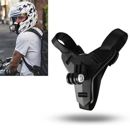Helmet Belt Mount for GoPro Hero12 Black / Hero11 /10 /9 /8 /7 /6 /5, Insta360 Ace / Ace Pro, DJI Osmo Action 4 and Other Action Cameras(Black) - Helmet Mount by PMC Jewellery | Online Shopping South Africa | PMC Jewellery | Buy Now Pay Later Mobicred