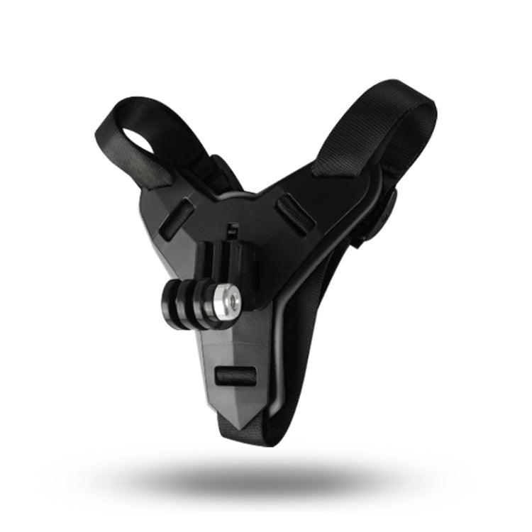 Helmet Belt Mount for GoPro Hero12 Black / Hero11 /10 /9 /8 /7 /6 /5, Insta360 Ace / Ace Pro, DJI Osmo Action 4 and Other Action Cameras(Black) - Helmet Mount by PMC Jewellery | Online Shopping South Africa | PMC Jewellery | Buy Now Pay Later Mobicred