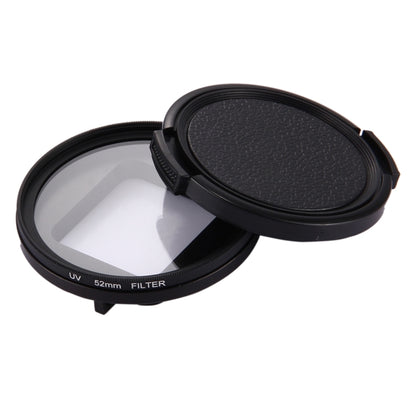 52mm 3 in 1 Round Circle UV Lens Filter with Cap for GoPro HERO7 Black/6 /5 - Lens Filter by JSR | Online Shopping South Africa | PMC Jewellery | Buy Now Pay Later Mobicred