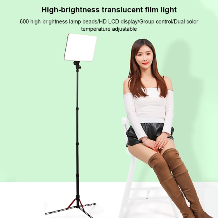 TRIOPO TTV-600 36+36W 5500-3200K 600 LEDs Flat Fill Light with Remote Control & Display - Selfie Light by TRIOPO | Online Shopping South Africa | PMC Jewellery | Buy Now Pay Later Mobicred