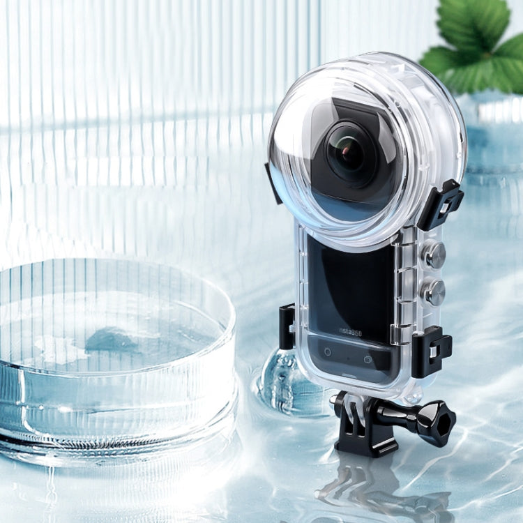 For Insta360 X3 Camera 50m Waterproof Sealed Diving Case (Transparent) - Case & Bags by PMC Jewellery | Online Shopping South Africa | PMC Jewellery | Buy Now Pay Later Mobicred
