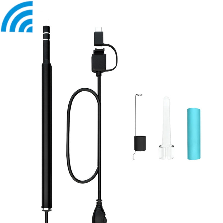 iw99A 1.3MP WiFi HD Visual Eardrop Endoscope Borescope with 6 LEDs, IP67 Waterproof, Lens Diameter: 5.5mm, Length: 2m -  by PMC Jewellery | Online Shopping South Africa | PMC Jewellery | Buy Now Pay Later Mobicred