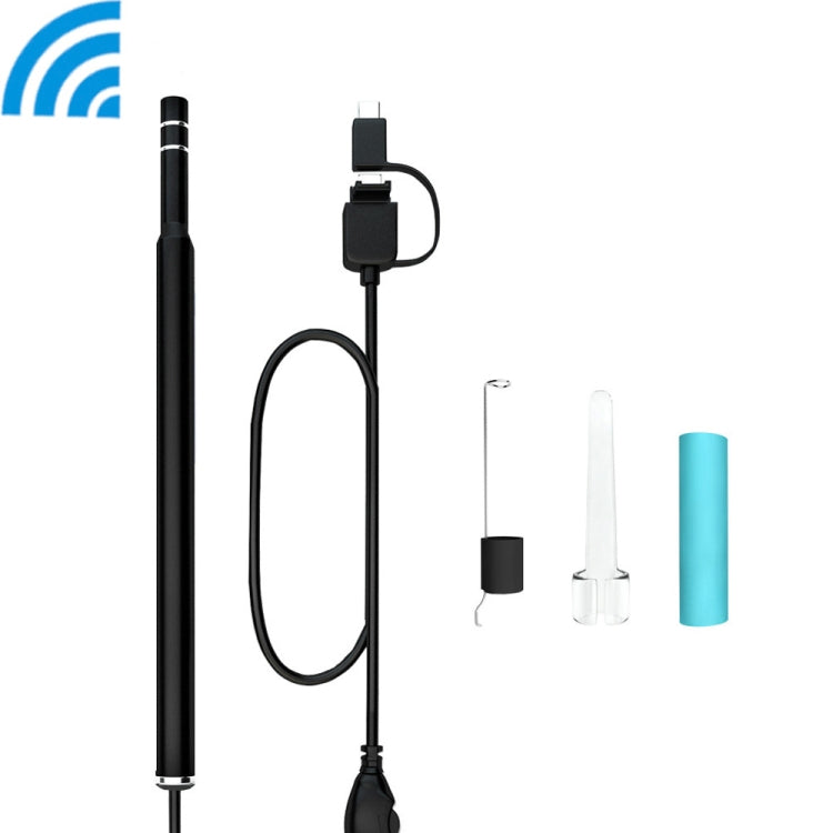 iw99B 1.3MP WiFi HD Visual Eardrop Endoscope Borescope with 6 LEDs, IP67 Waterproof, Lens Diameter: 5.5mm, Length: 2m -  by PMC Jewellery | Online Shopping South Africa | PMC Jewellery | Buy Now Pay Later Mobicred