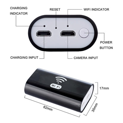 F99 HD Mobile Phone Endoscope, 8mm Waterproof Pipe Endoscope, Wifi Version, Flexible Cord, Length: 1m (Black) -  by PMC Jewellery | Online Shopping South Africa | PMC Jewellery