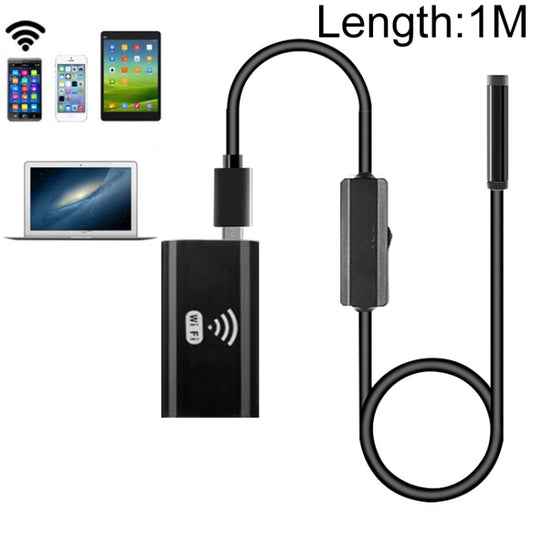 F99 HD Mobile Phone Endoscope, 8mm Waterproof Pipe Endoscope, Wifi Version, Hardwire, Length: 1m (Black) -  by PMC Jewellery | Online Shopping South Africa | PMC Jewellery | Buy Now Pay Later Mobicred