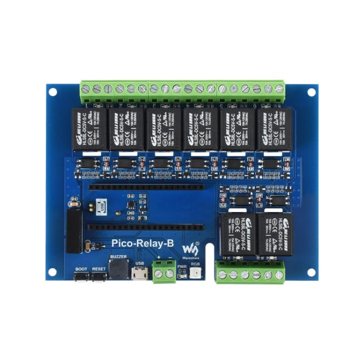 Waveshare Multi Protection 8-Channel Industrial Relay Module for Raspberry Pi Pico - Mini PC Accessories by WAVESHARE | Online Shopping South Africa | PMC Jewellery | Buy Now Pay Later Mobicred