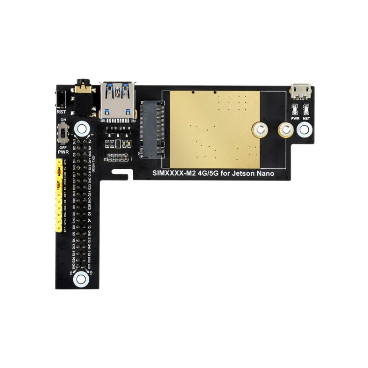 Waveshare SIM8202G-M2 5G Snapdragon X55 Multi Mode Multi Band 5G/4G/3G Module Expand Board for Jetson Nano, EU Plug - Modules Expansions Accessories by WAVESHARE | Online Shopping South Africa | PMC Jewellery | Buy Now Pay Later Mobicred