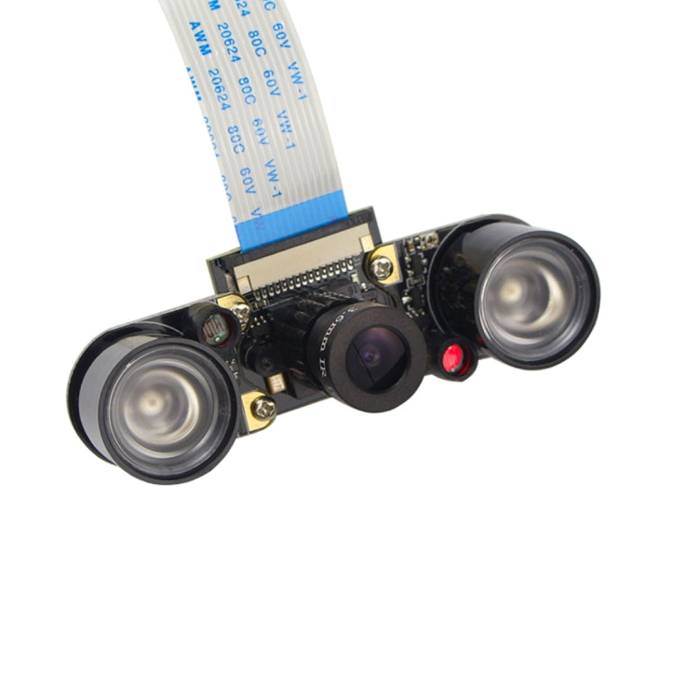 5MP OV5647 Adjustable Focal Infrared Night Vision Camera with 2 PCS IR Sensor Lights for Raspberry Pi 3 - Raspberry Pi Accessories by PMC Jewellery | Online Shopping South Africa | PMC Jewellery | Buy Now Pay Later Mobicred