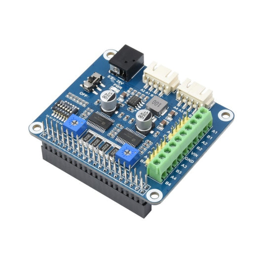 Waveshare HRB8825 Stepper Motor HAT For Raspberry Pi, Drives Two Stepper Motors, Up To 1/32 Microstepping - Modules Expansions Accessories by WAVESHARE | Online Shopping South Africa | PMC Jewellery | Buy Now Pay Later Mobicred