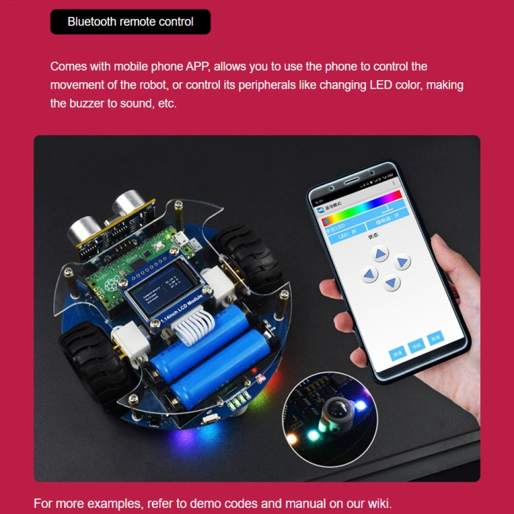 Waveshare PicoGo Mobile Robot, Based on Raspberry Pi Pico, Self Driving, Remote Control(US Plug) - Robotics Accessories by WAVESHARE | Online Shopping South Africa | PMC Jewellery | Buy Now Pay Later Mobicred