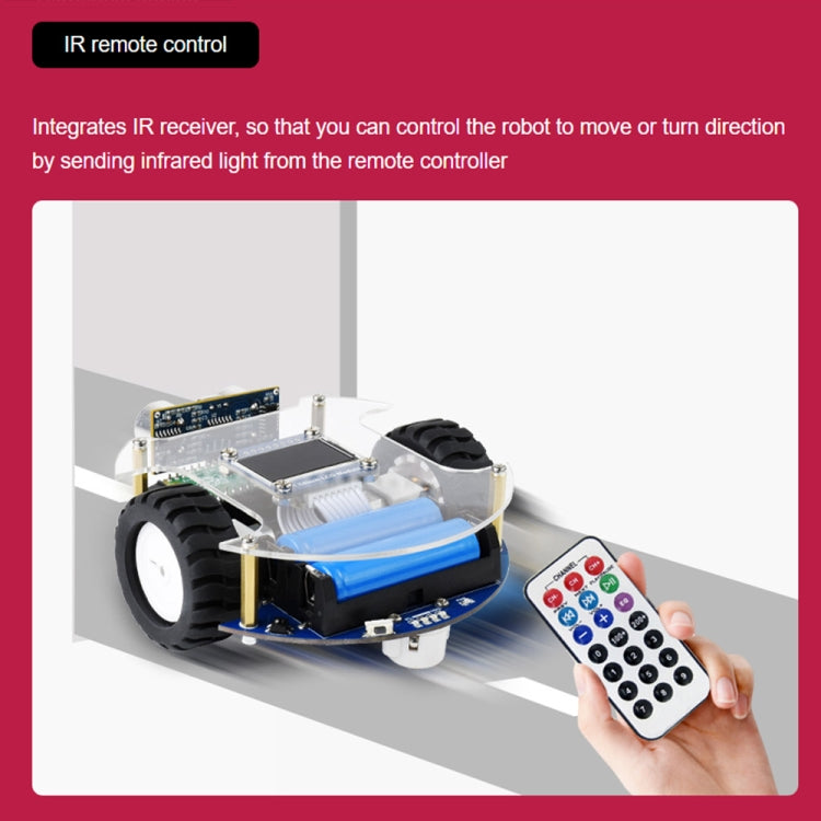 Waveshare PicoGo Mobile Robot, Based on Raspberry Pi Pico, Self Driving, Remote Control(EU Plug) - Robotics Accessories by WAVESHARE | Online Shopping South Africa | PMC Jewellery | Buy Now Pay Later Mobicred