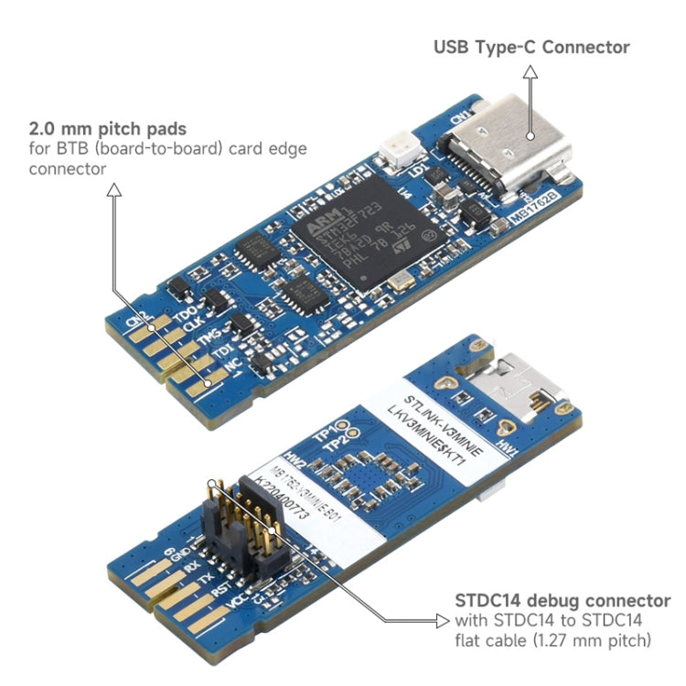 Waveshare STLINK-V3MINIE In-Circuit Debugger And Programmer Board For STM32 - Modules Expansions Accessories by WAVESHARE | Online Shopping South Africa | PMC Jewellery | Buy Now Pay Later Mobicred