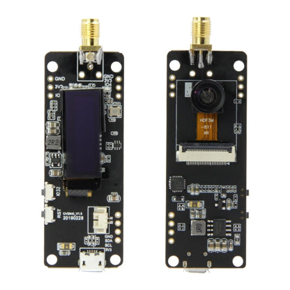 TTGO Fish-eye Lens Camera Module OV2640 SMA WiFi 0.91 OLED Development Board with 3dbi Antenna - Module by TTGO | Online Shopping South Africa | PMC Jewellery | Buy Now Pay Later Mobicred