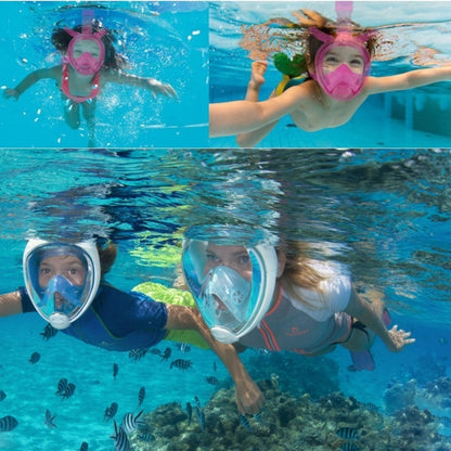 Kids Diving Equipment Full Face Design Snorkel Mask for GoPro Hero12 Black / Hero11 /10 /9 /8 /7 /6 /5, Insta360 Ace / Ace Pro, DJI Osmo Action 4 and Other Action Cameras(Pink) - Diving Mask by NEOPine | Online Shopping South Africa | PMC Jewellery | Buy Now Pay Later Mobicred