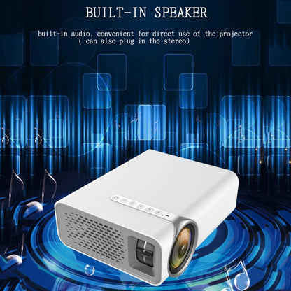 YG520 1800 Lumens HD LCD Projector,Built in Speaker,Can Read U disk, Mobile hard disk,SD Card, AV connect DVD, Set top box. (White) - LED Projector by PMC Jewellery | Online Shopping South Africa | PMC Jewellery | Buy Now Pay Later Mobicred