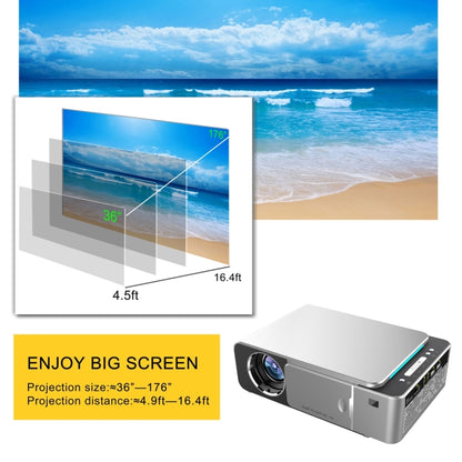 T6 2000ANSI Lumens 1080P LCD Mini Theater Projector, Phone Version, UK Plug(Silver) - LED Projector by PMC Jewellery | Online Shopping South Africa | PMC Jewellery | Buy Now Pay Later Mobicred