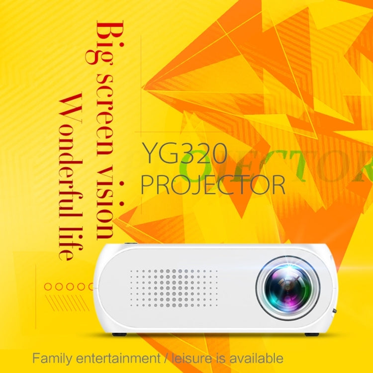 YG320 320*240 Mini LED Projector Home Theater, Support HDMI & AV & SD & USB (White) - Mini Projector by PMC Jewellery | Online Shopping South Africa | PMC Jewellery | Buy Now Pay Later Mobicred