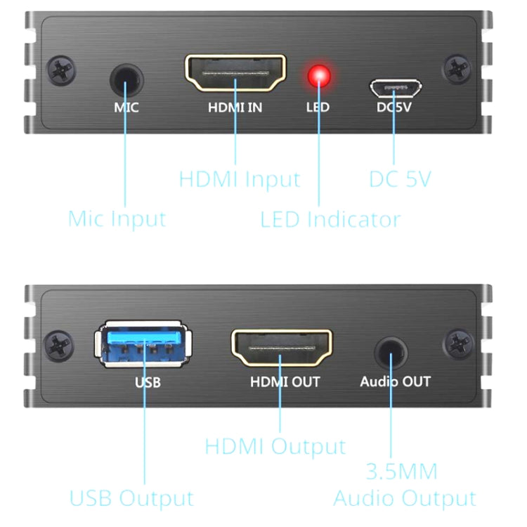 NK-S300 USB 3.0 HDMI 4K HD Video Capture Card Device(Grey) - Video Capture Solutions by PMC Jewellery | Online Shopping South Africa | PMC Jewellery | Buy Now Pay Later Mobicred