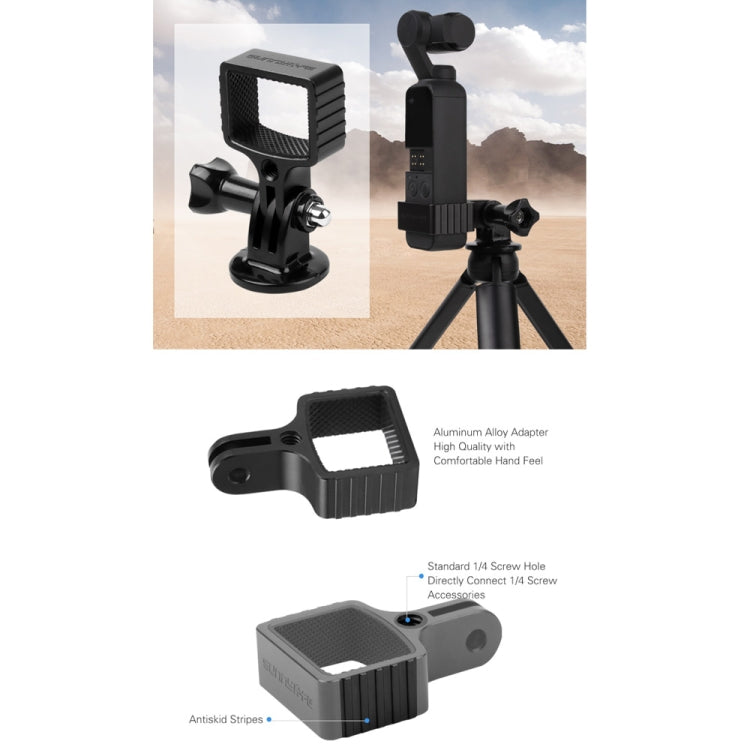 Sunnylife OP-Q9195 Metal Adapter + Tripod + Extending Rod for DJI OSMO Pocket - Mount & Holder by Sunnylife | Online Shopping South Africa | PMC Jewellery | Buy Now Pay Later Mobicred