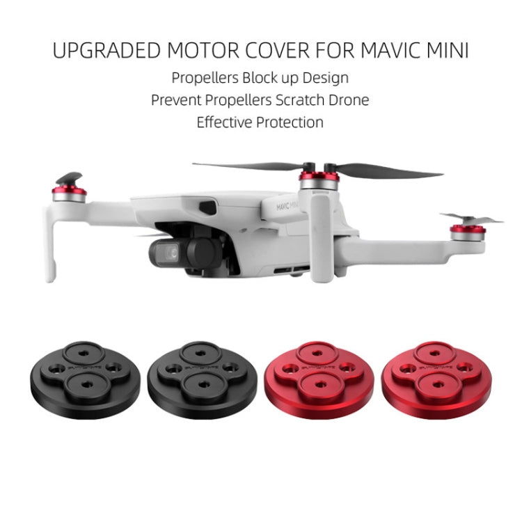 4 PCS Sunnylife Motor Metal Protection Cover for DJI Mavic Mini 1(Red) - Others by Sunnylife | Online Shopping South Africa | PMC Jewellery | Buy Now Pay Later Mobicred