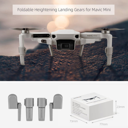 Sunnylife MM-LG541 Foldable Heightened Landing Gears for DJI Mavic mini (Grey) - Others by Sunnylife | Online Shopping South Africa | PMC Jewellery | Buy Now Pay Later Mobicred