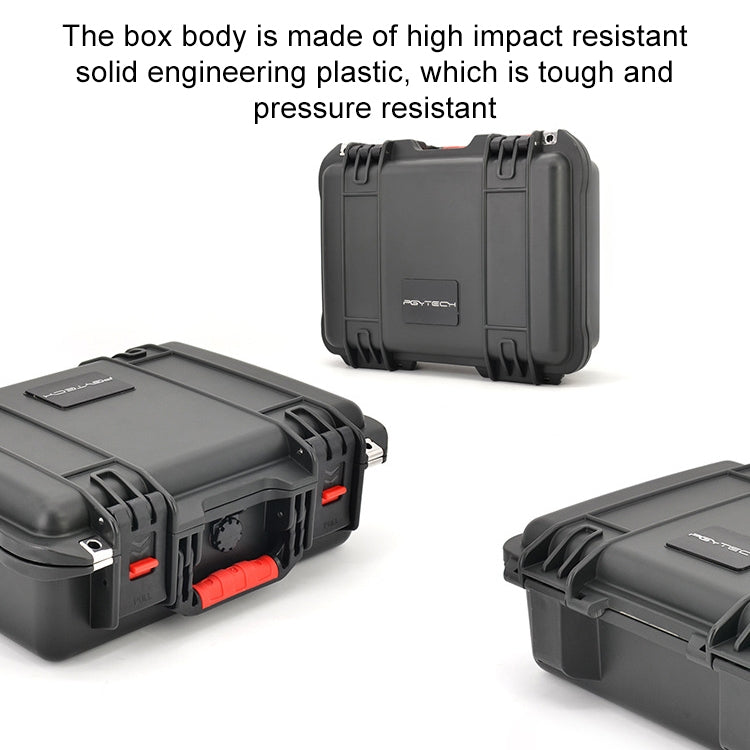 PGYTECH P-SP-101 Shockproof Waterproof Explosion-proof Hard Box Carrying Case for DJI Shark (Black) - Backpacks & Bags by PGYTECH | Online Shopping South Africa | PMC Jewellery | Buy Now Pay Later Mobicred