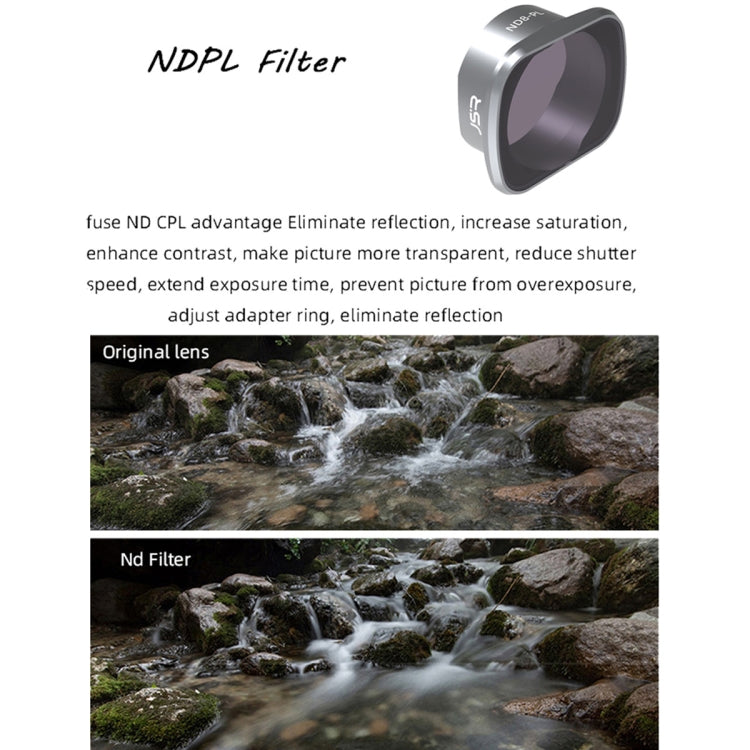 JSR KS ND16PL Lens Filter for DJI FPV, Aluminum Alloy Frame - Lens Accessories by JSR | Online Shopping South Africa | PMC Jewellery | Buy Now Pay Later Mobicred