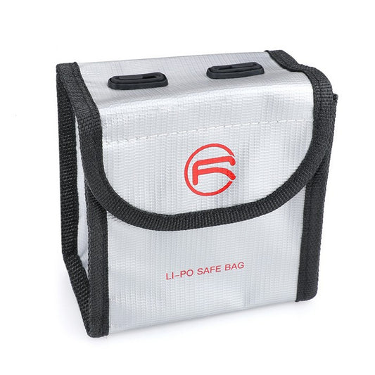 RCSTQ for DJI FPV Combo 2 x Batteries Li-Po Safe Explosion-proof Storage Bag(Silver) - Case & Bags by RCSTQ | Online Shopping South Africa | PMC Jewellery | Buy Now Pay Later Mobicred